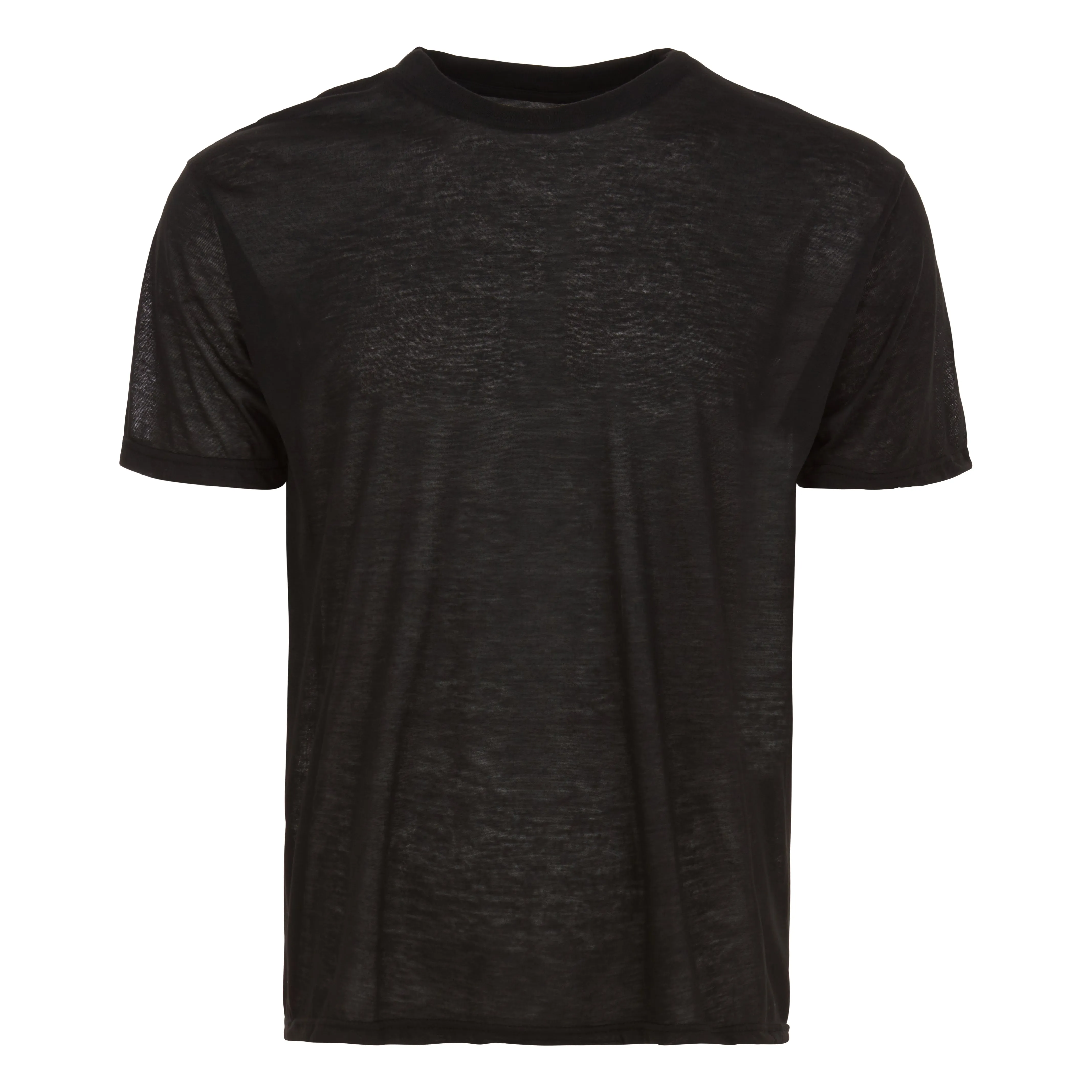 6-Pack: Men's Tagless Black Short Sleeve Shirt
