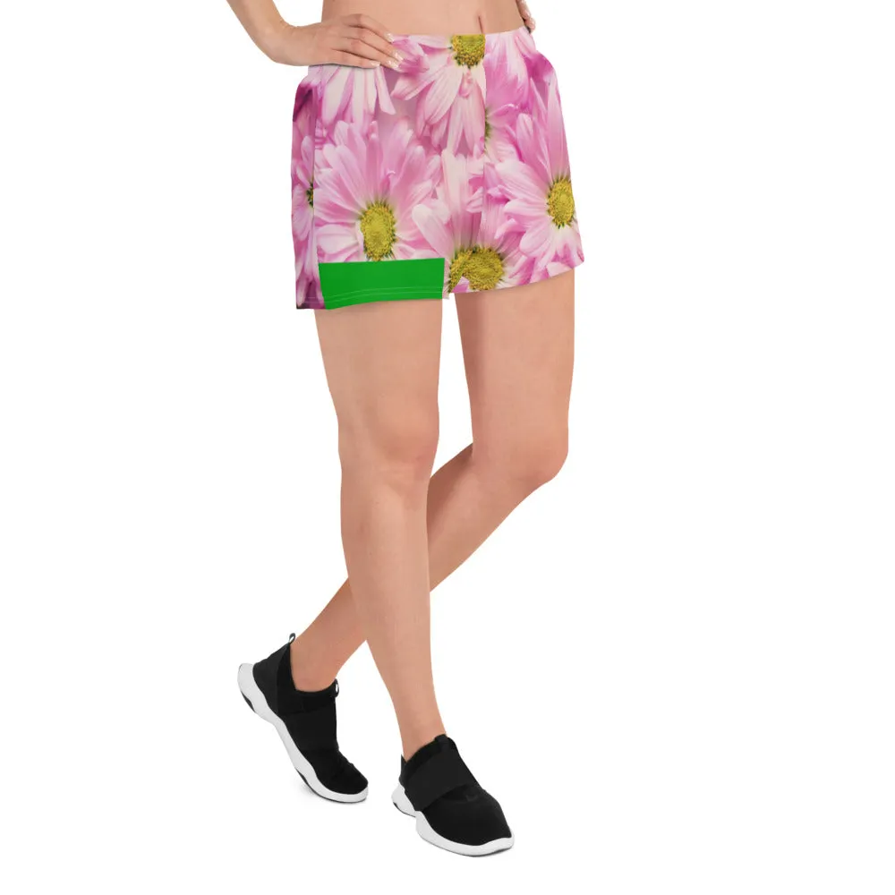 All-Over Print Women's Athletic Short Shorts