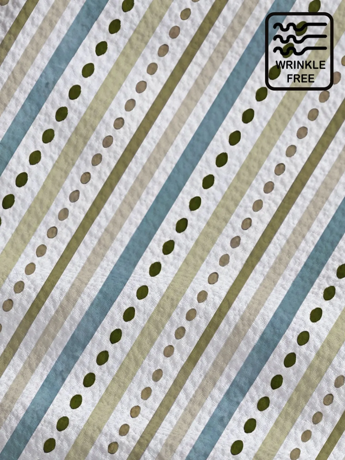 Alohadaddy Vintage Men's Striped Shirt Artistic Wrinkle Free Seersucker Aloha Camp Pocket Shirts