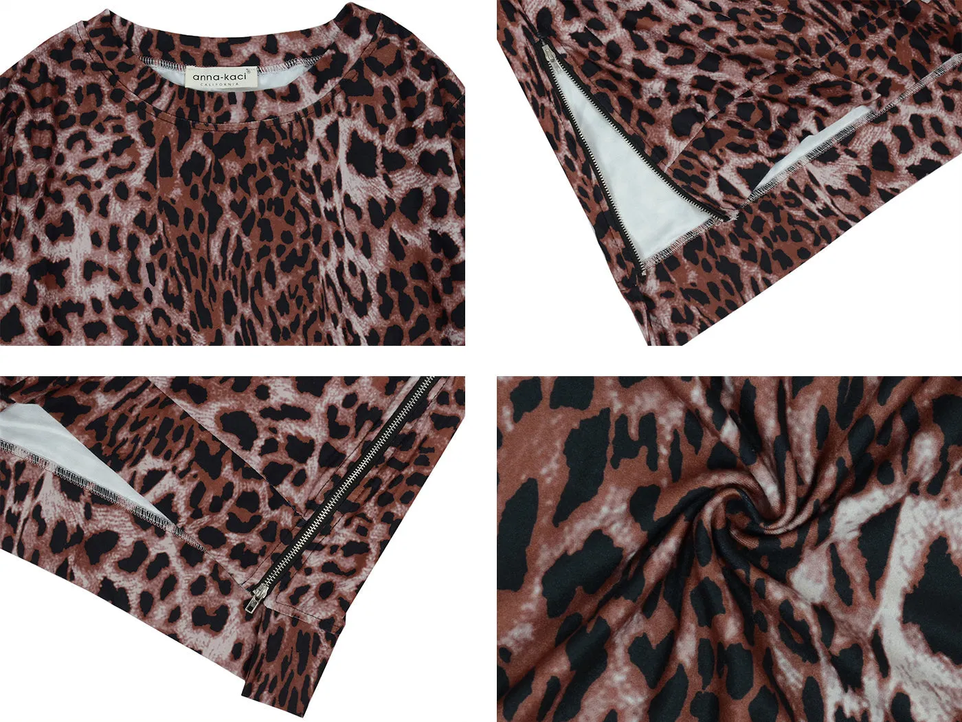 Anna-Kaci Women's Camouflage Long Sleeve Pullover Tunic Top Fall Crewneck Sweatshirts