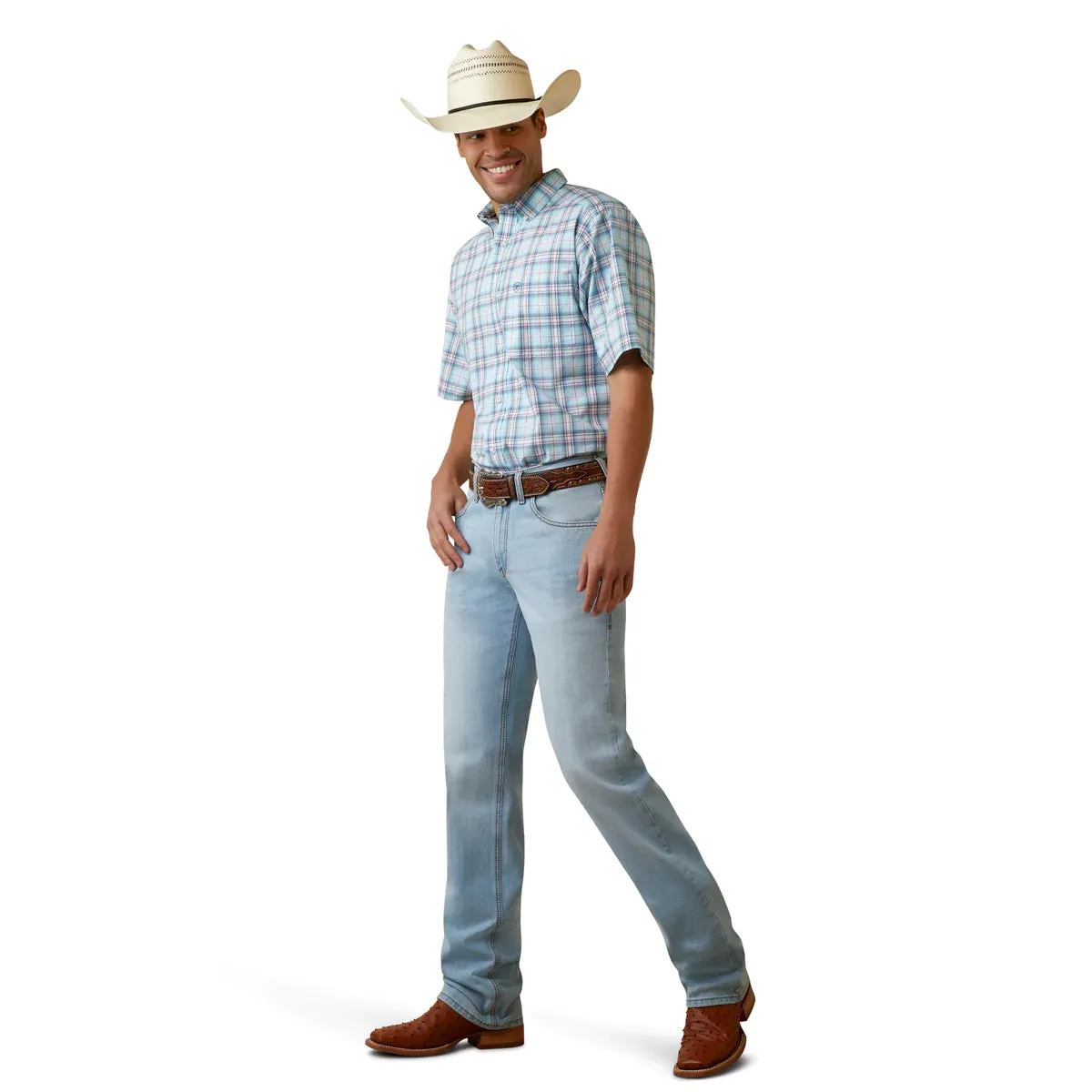 Ariat Men's Pro Series Osiel Classic S/S Shirt - White