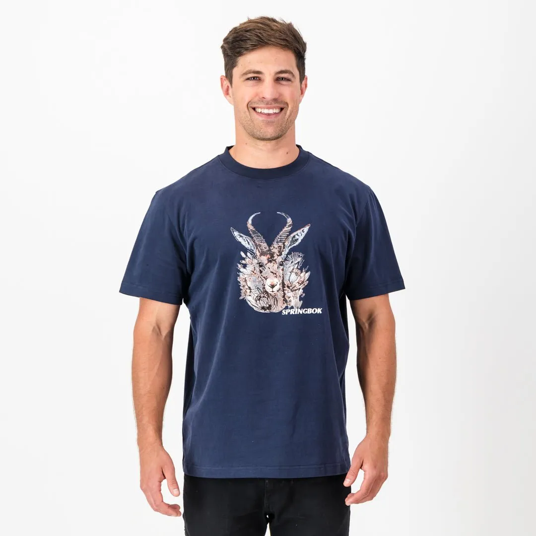 Artistic Springboks Crew Tee - Navy