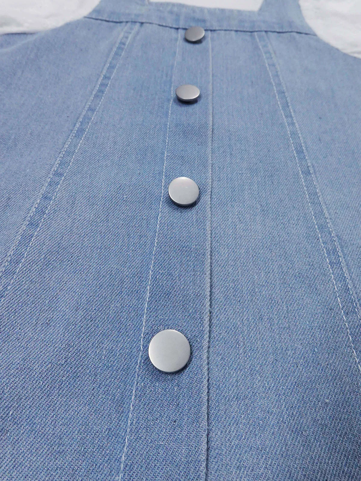 Baby Little Girl Denim Dress,Summer Short Sleeve Denim Tops