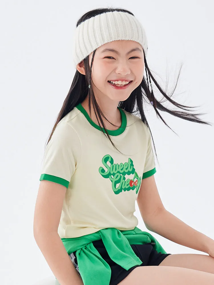 balabala Kid sweet cool fashion short-sleeved T-shirt 7-14 years