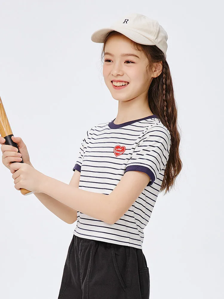 balabala Kid sweet cool fashion short-sleeved T-shirt 7-14 years