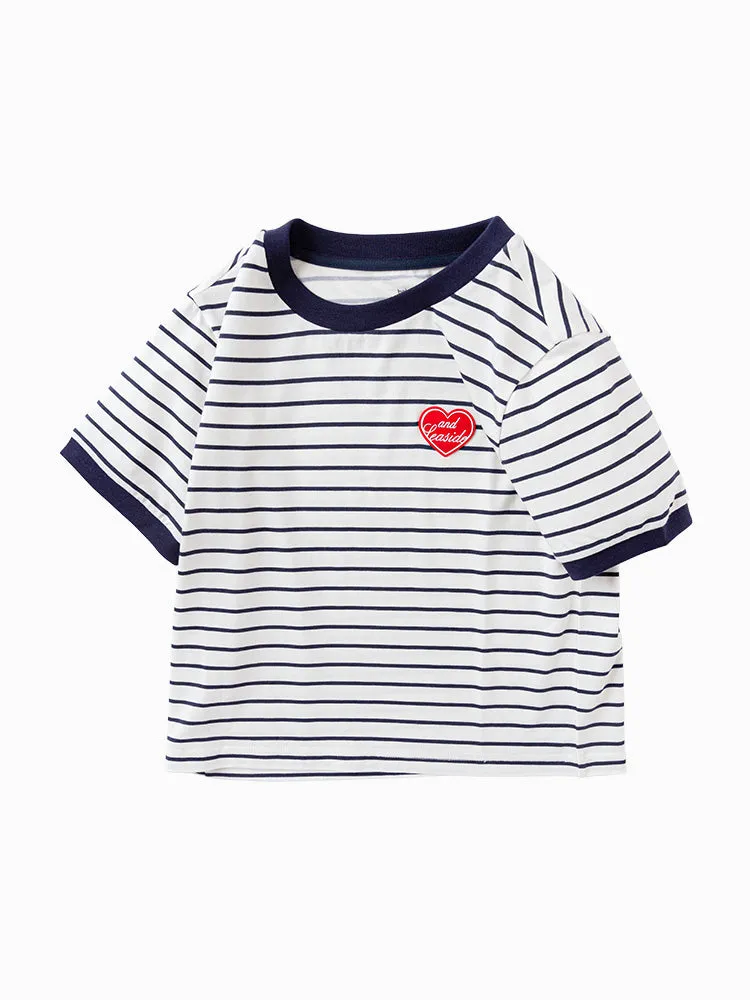 balabala Kid sweet cool fashion short-sleeved T-shirt 7-14 years