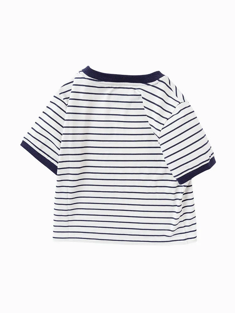 balabala Kid sweet cool fashion short-sleeved T-shirt 7-14 years