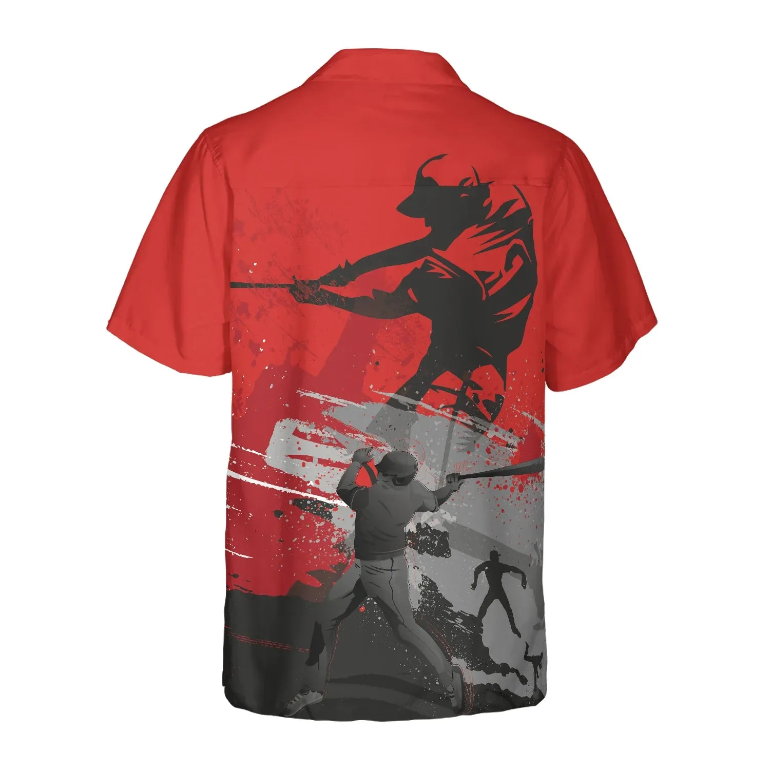 Baseball Red Is The New Black Hawaiian Shirt, Baseball Aloha Shirt For Men- Perfect Gift For Baseball Lovers, Friends, Husband, Boyfriend, Family