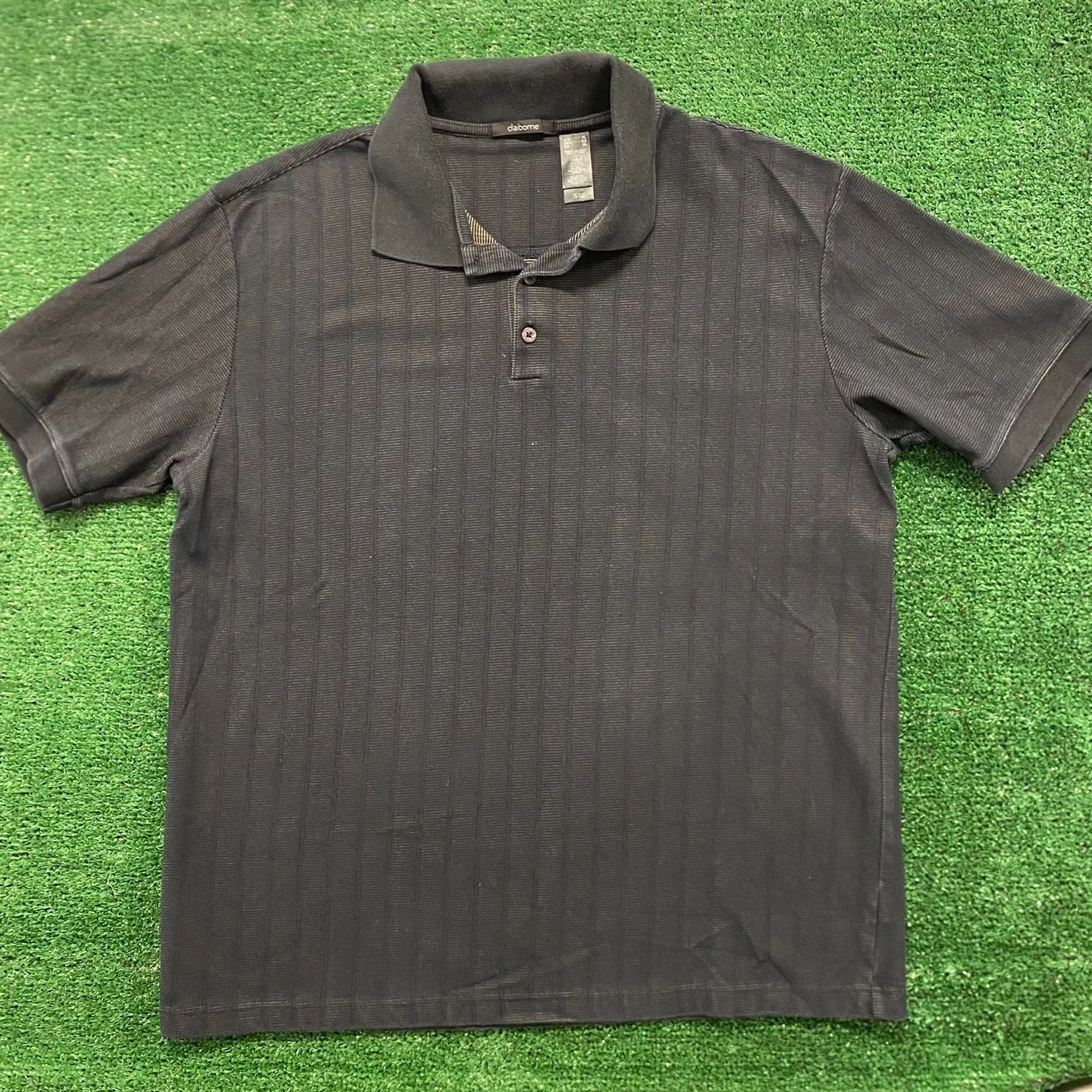 Basic Essential Striped Vintage Polo Shirt
