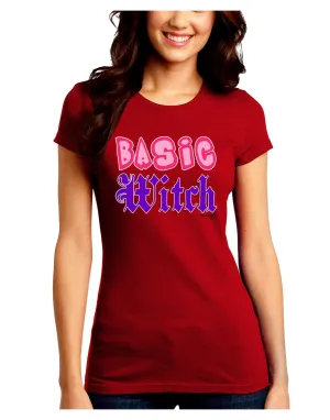 Basic Witch Color Juniors Crew Dark T-Shirt