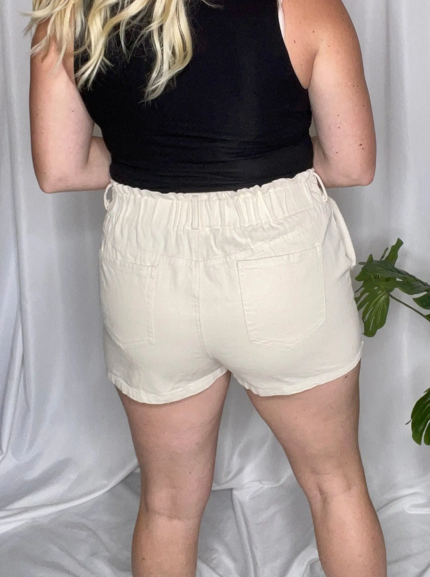 Beach Town paper bag shorts
