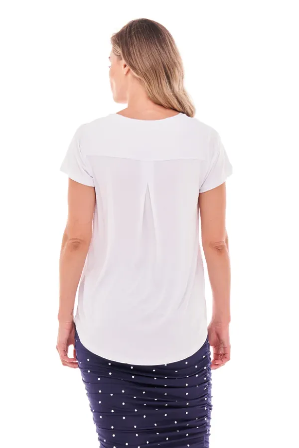 Betty Basics Matilda Tee - WHITE