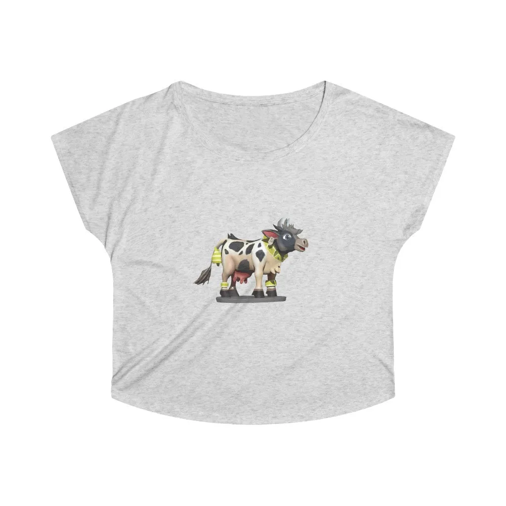 Black Cow Women's Tri-Blend Dolman