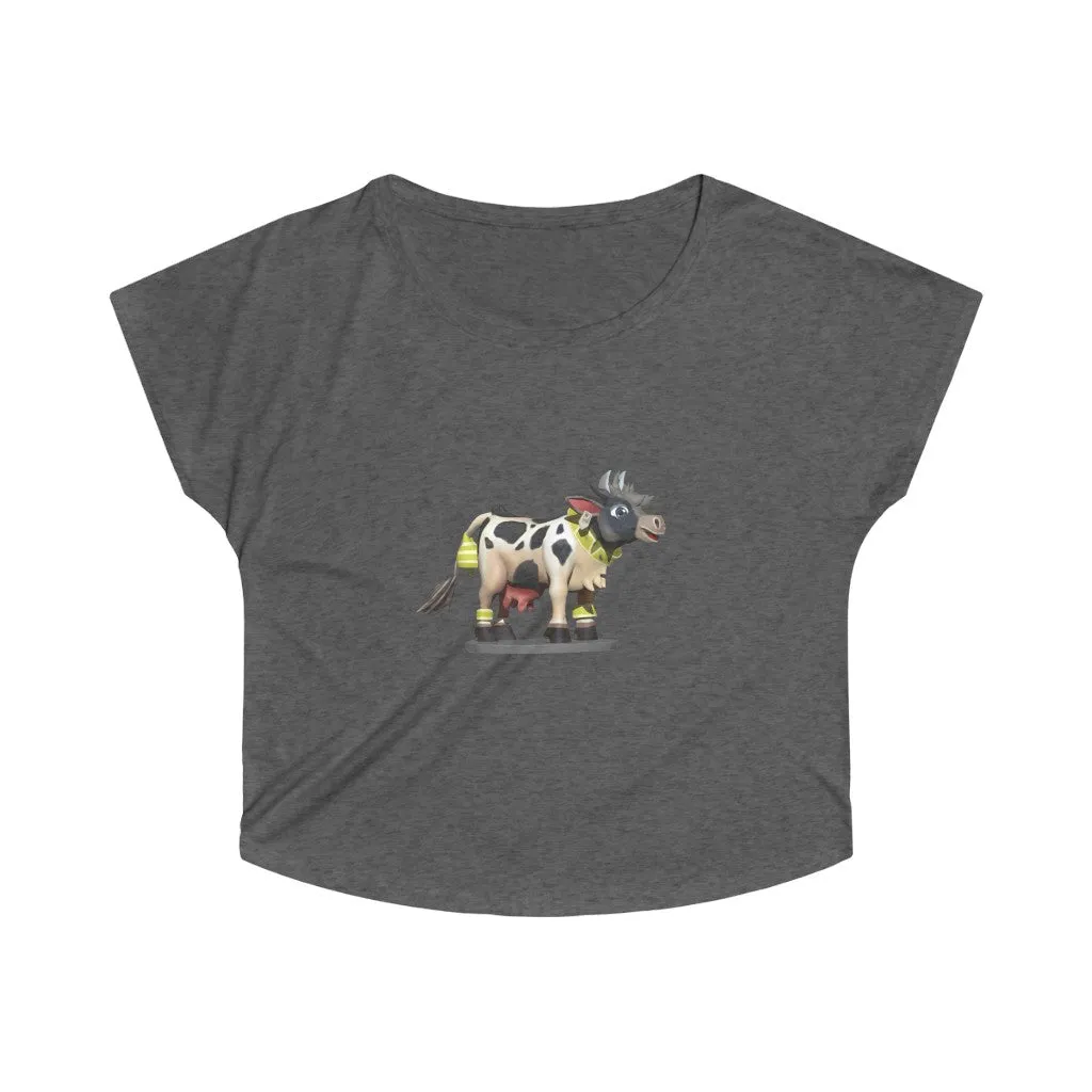 Black Cow Women's Tri-Blend Dolman