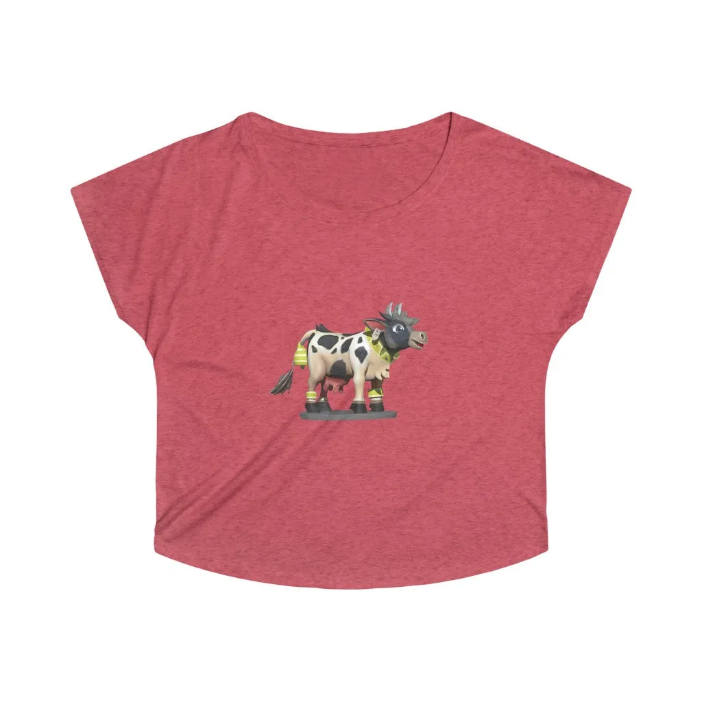 Black Cow Women's Tri-Blend Dolman