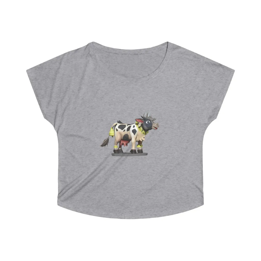 Black Cow Women's Tri-Blend Dolman