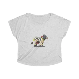 Black Cow Women's Tri-Blend Dolman