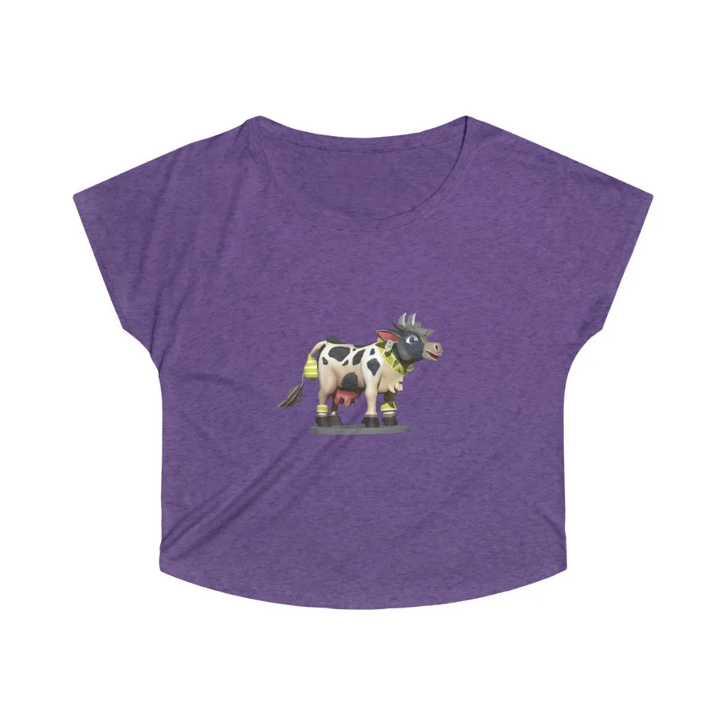 Black Cow Women's Tri-Blend Dolman