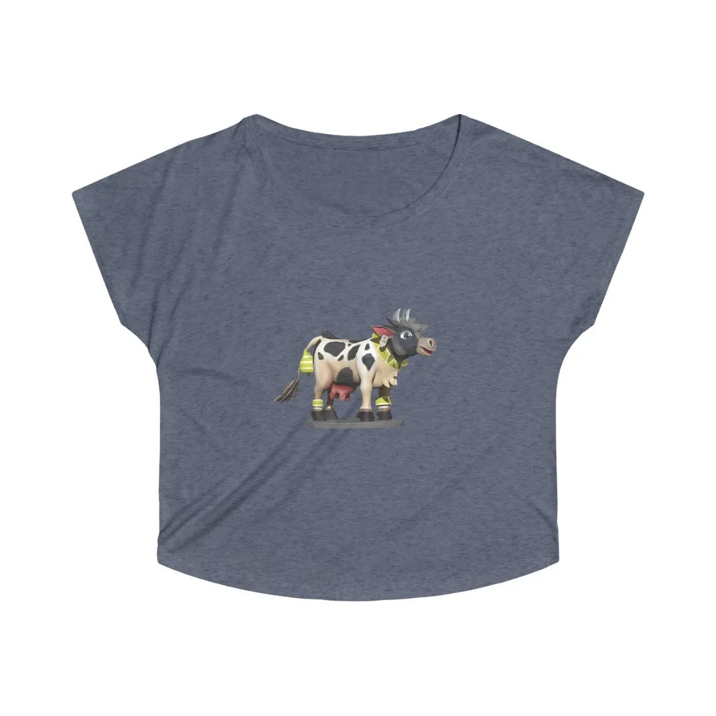 Black Cow Women's Tri-Blend Dolman