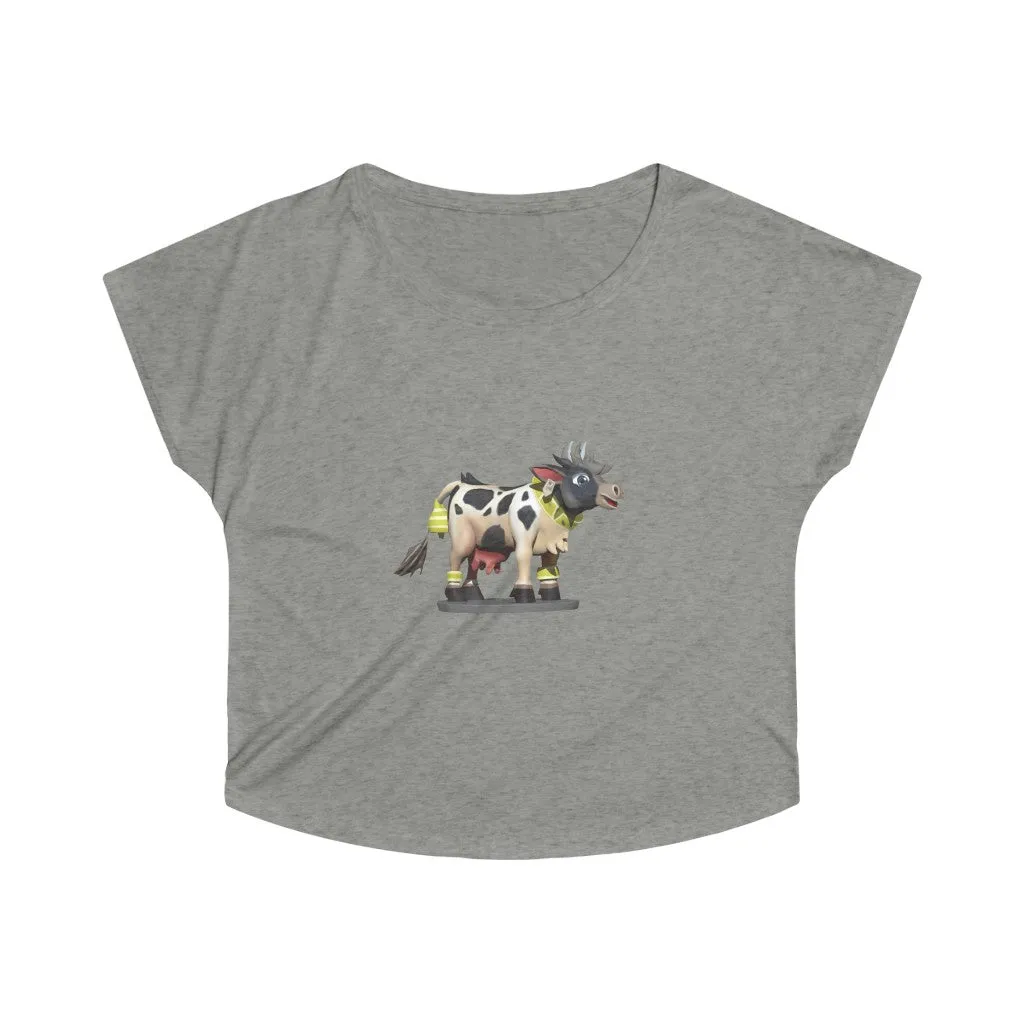Black Cow Women's Tri-Blend Dolman