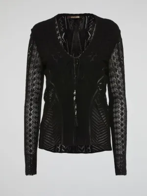 Black Knitted Top