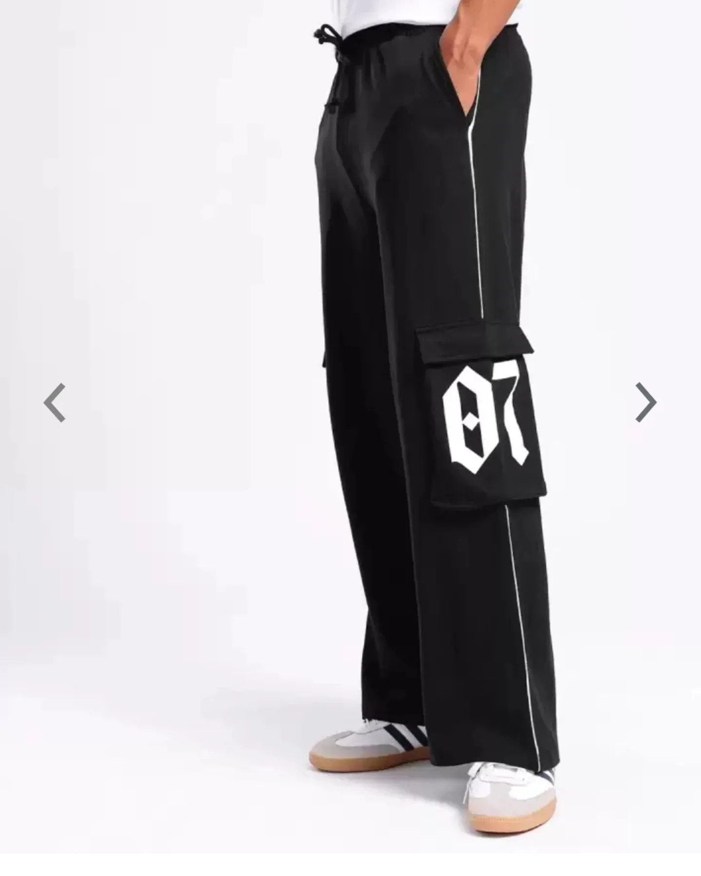 Black Minimalistic Trackpants