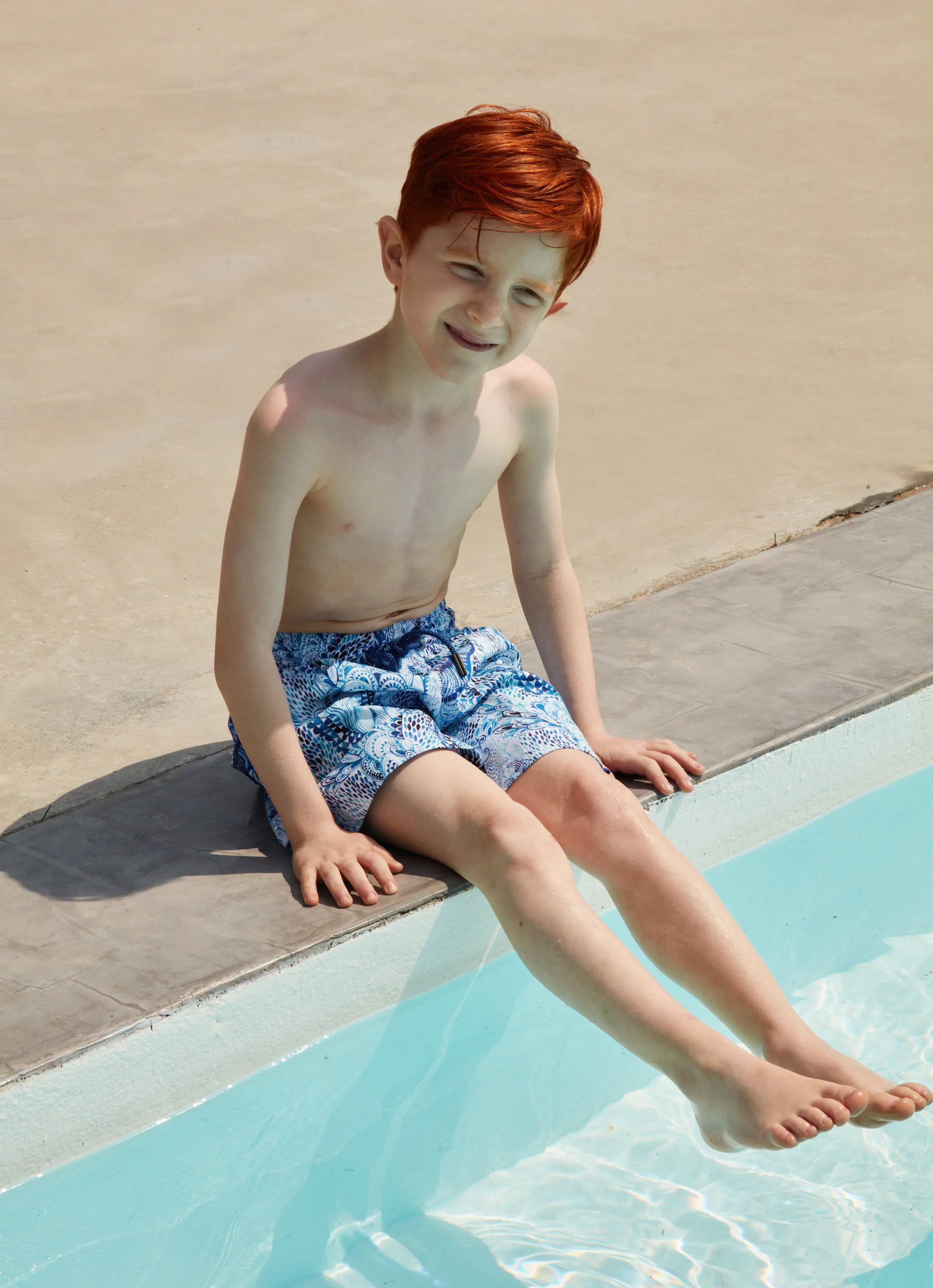 BOY'S SWIM SHORTS WAVES