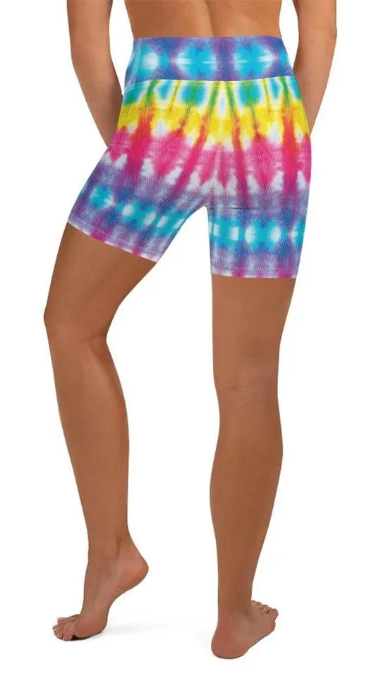 Butterfly Effect Tie Dye Yoga Shorts