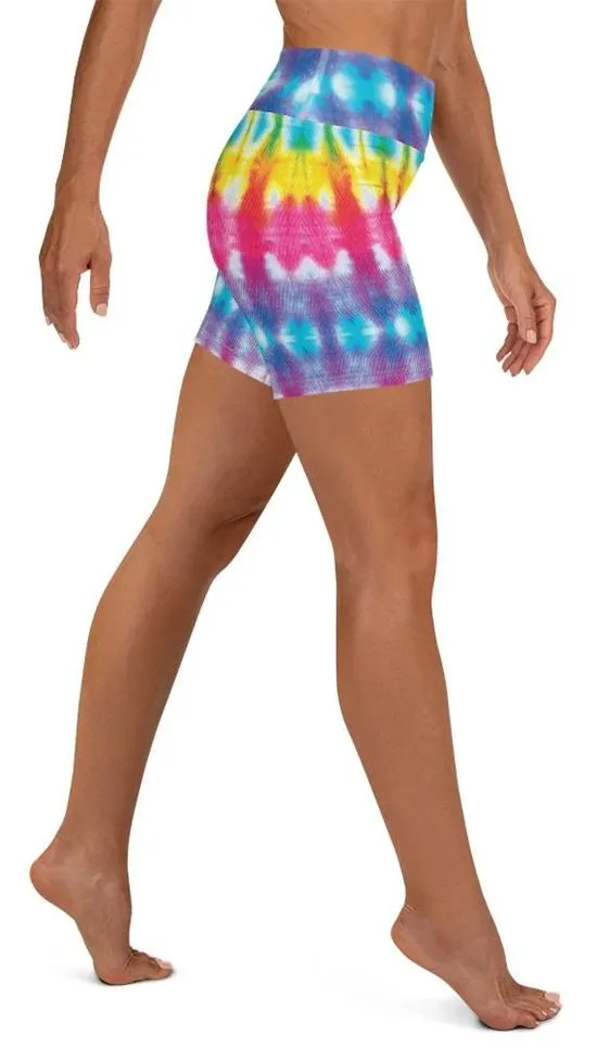 Butterfly Effect Tie Dye Yoga Shorts