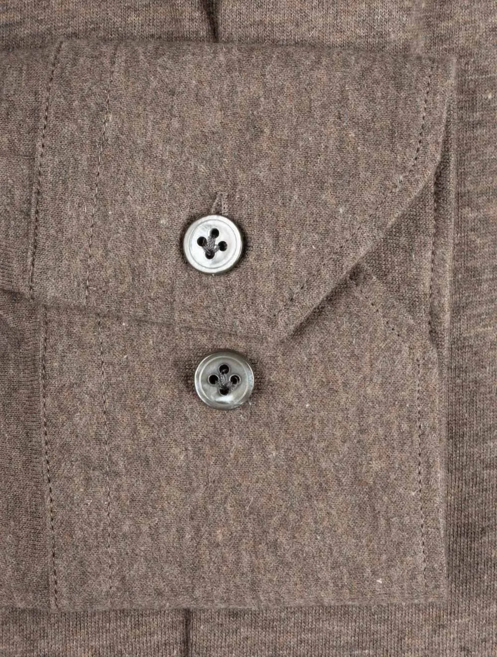 Cashmere Blend Jersey Shirt Brown