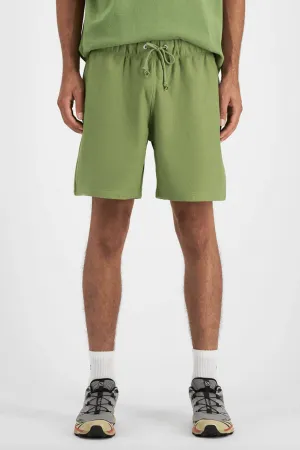 CHAMPION REVERSE WEAVE TERRY RELAXED CUT OFF SHORTS - GOOPS GREEN