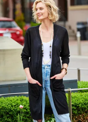 Charlie Paige Skyline Slim Cardi | Black