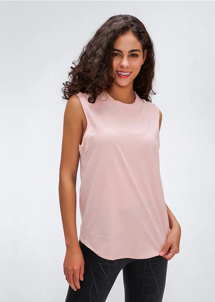 Chicvane Seamless Breathable Quick Drying Workout Yoga Shirts Tank Top