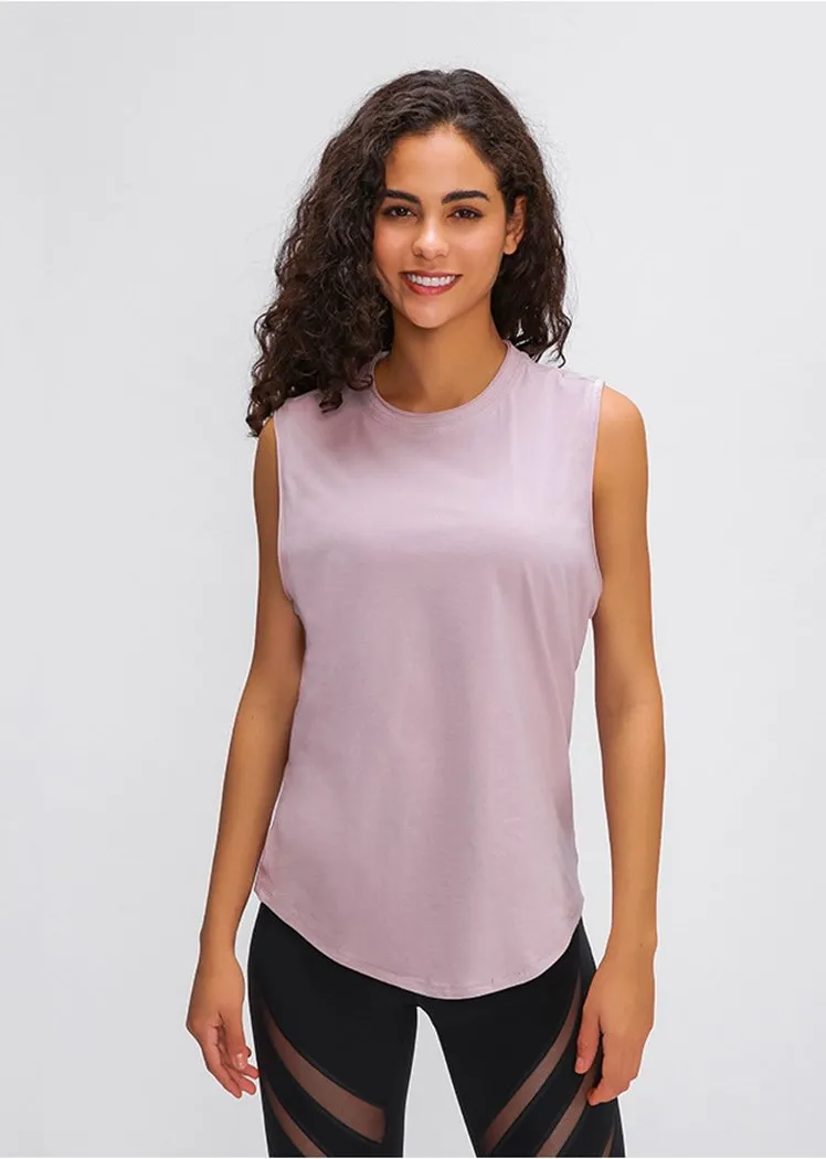 Chicvane Seamless Breathable Quick Drying Workout Yoga Shirts Tank Top