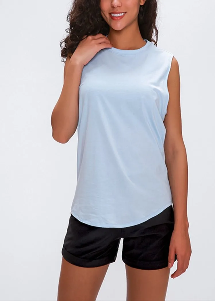 Chicvane Seamless Breathable Quick Drying Workout Yoga Shirts Tank Top