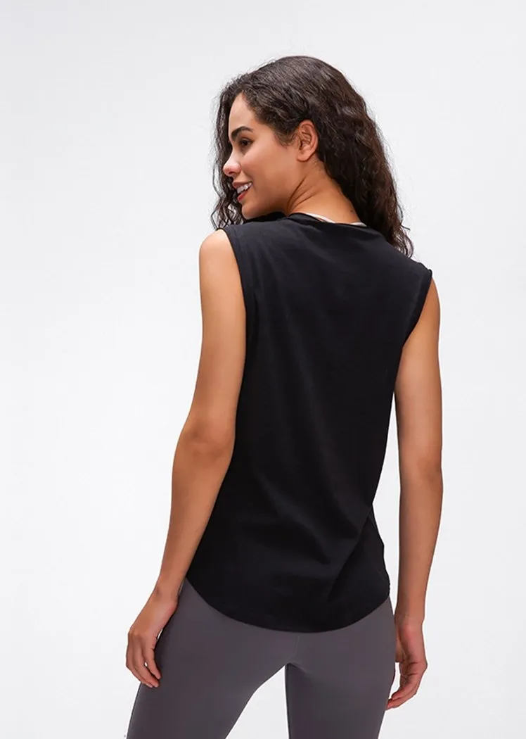 Chicvane Seamless Breathable Quick Drying Workout Yoga Shirts Tank Top