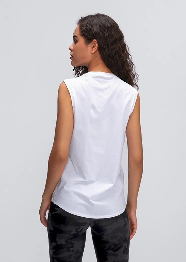 Chicvane Seamless Breathable Quick Drying Workout Yoga Shirts Tank Top