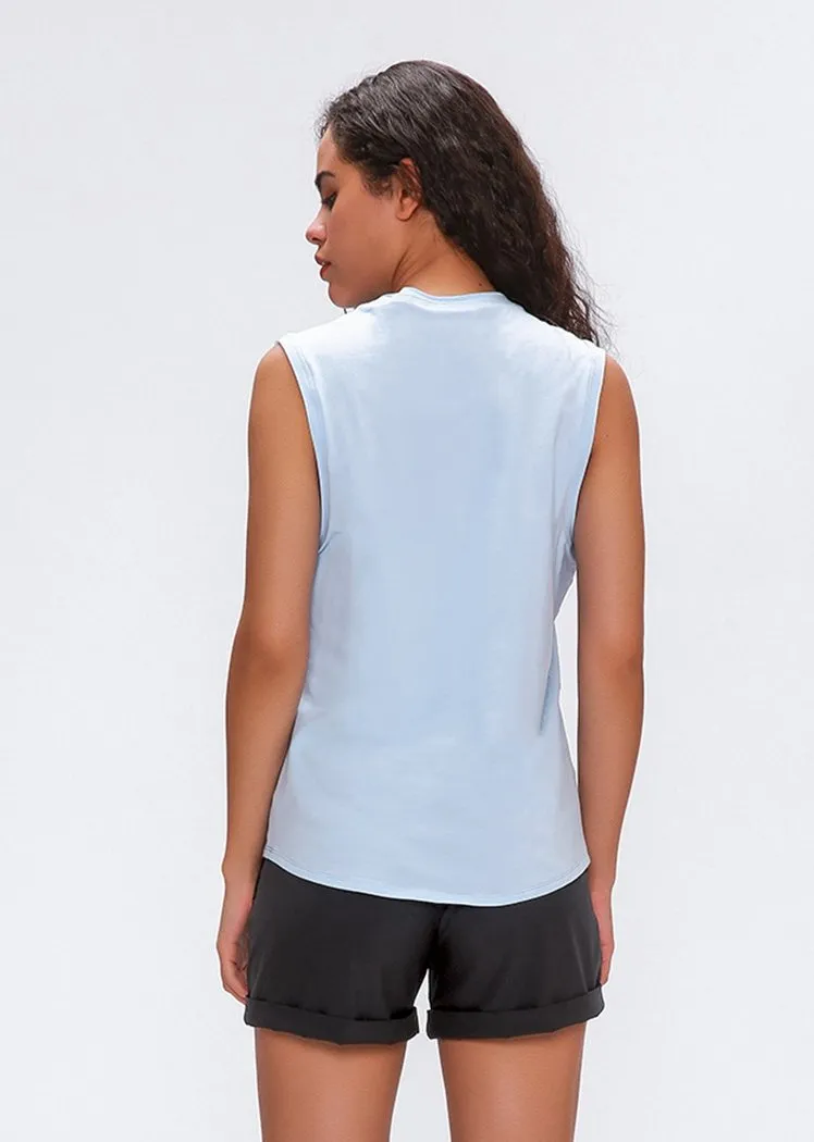 Chicvane Seamless Breathable Quick Drying Workout Yoga Shirts Tank Top