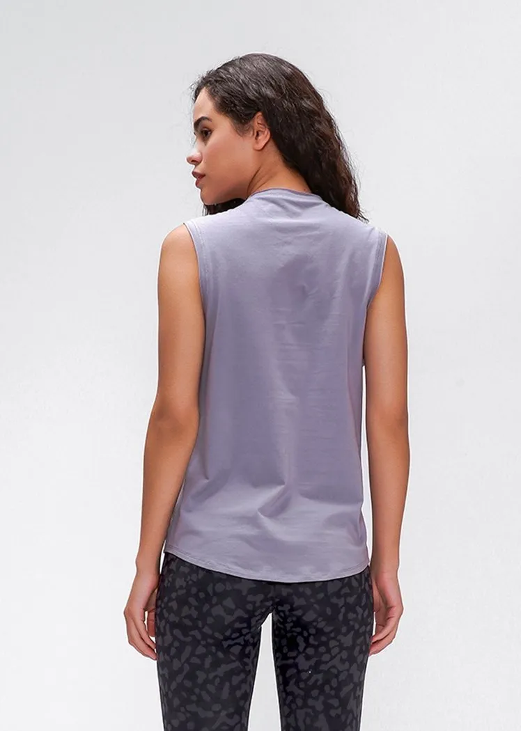 Chicvane Seamless Breathable Quick Drying Workout Yoga Shirts Tank Top