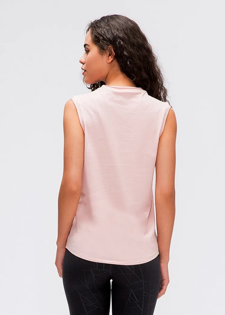 Chicvane Seamless Breathable Quick Drying Workout Yoga Shirts Tank Top