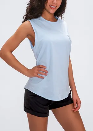 Chicvane Seamless Breathable Quick Drying Workout Yoga Shirts Tank Top