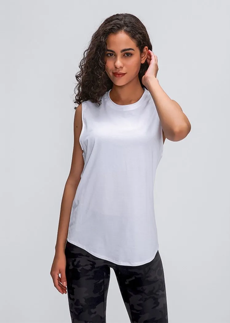 Chicvane Seamless Breathable Quick Drying Workout Yoga Shirts Tank Top