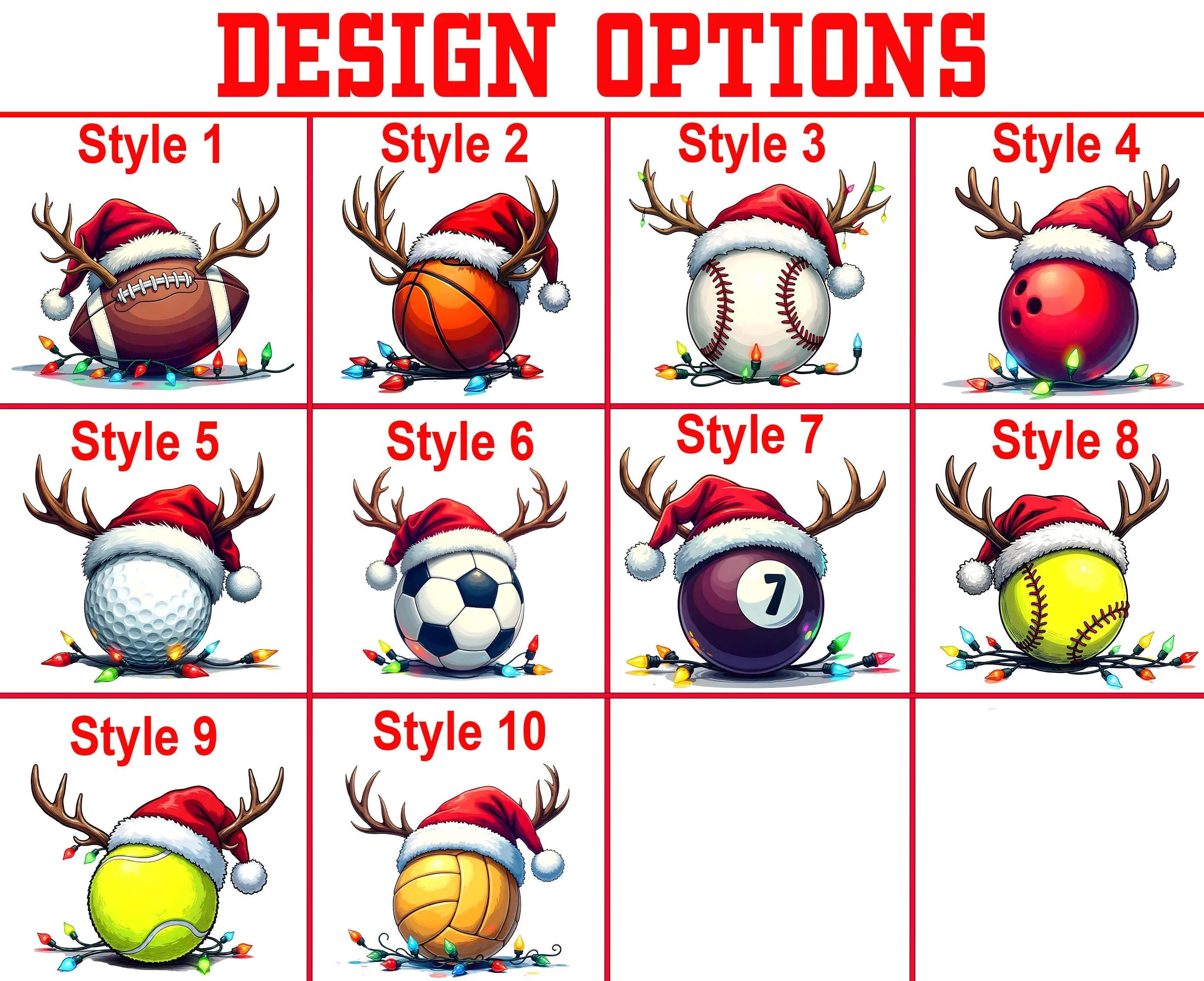 Christmas Sports Ball Shirt, Christmas Baseball Tee, Christmas Football Shirt