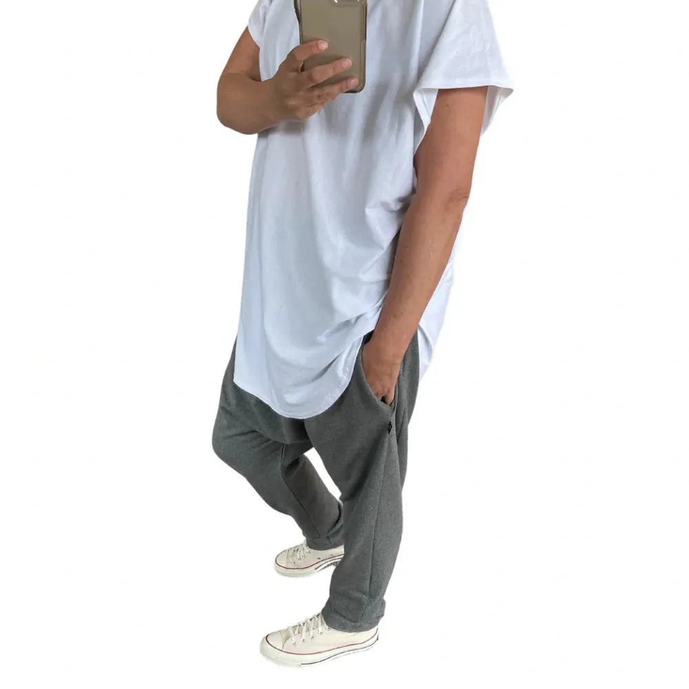 Circular Tee Round Neck White Organic Cotton
