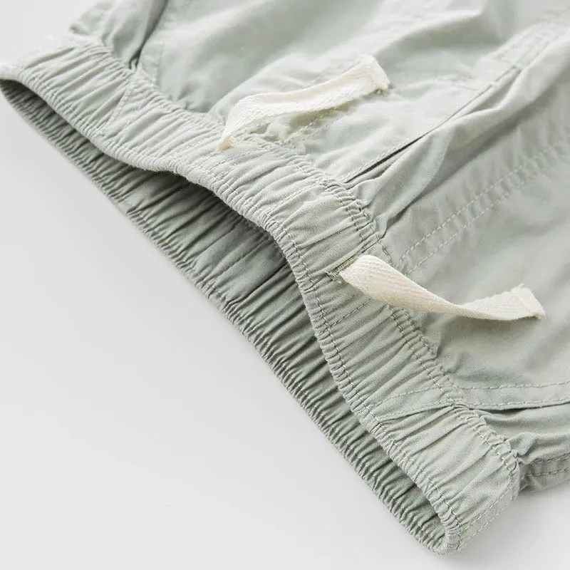 Cotton Pant with Grey Trim
