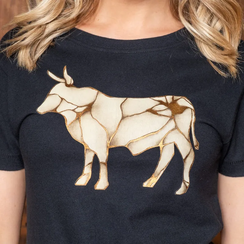 Crackle Nguni Slim Crew Tee Mamba