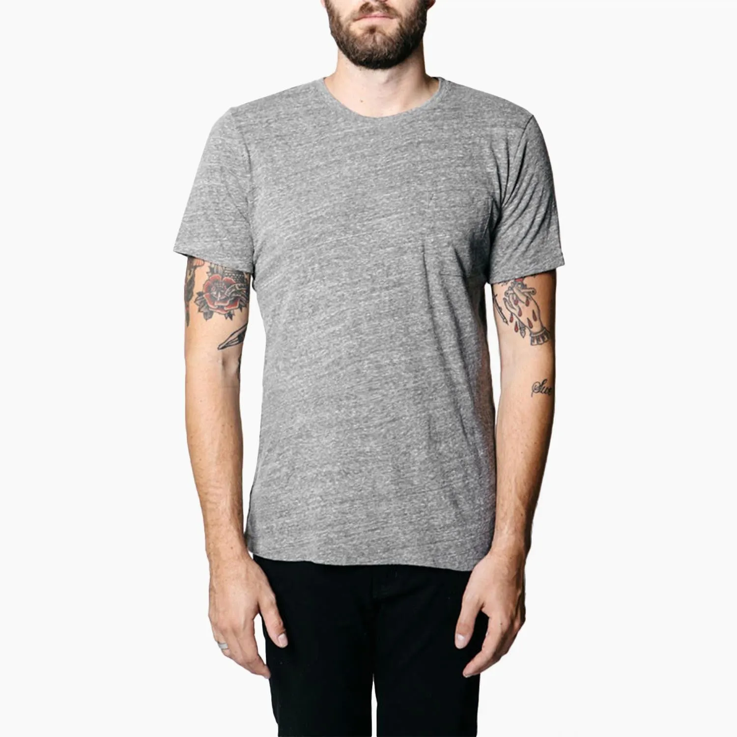 Crew Pocket Tee (Heather Tee)