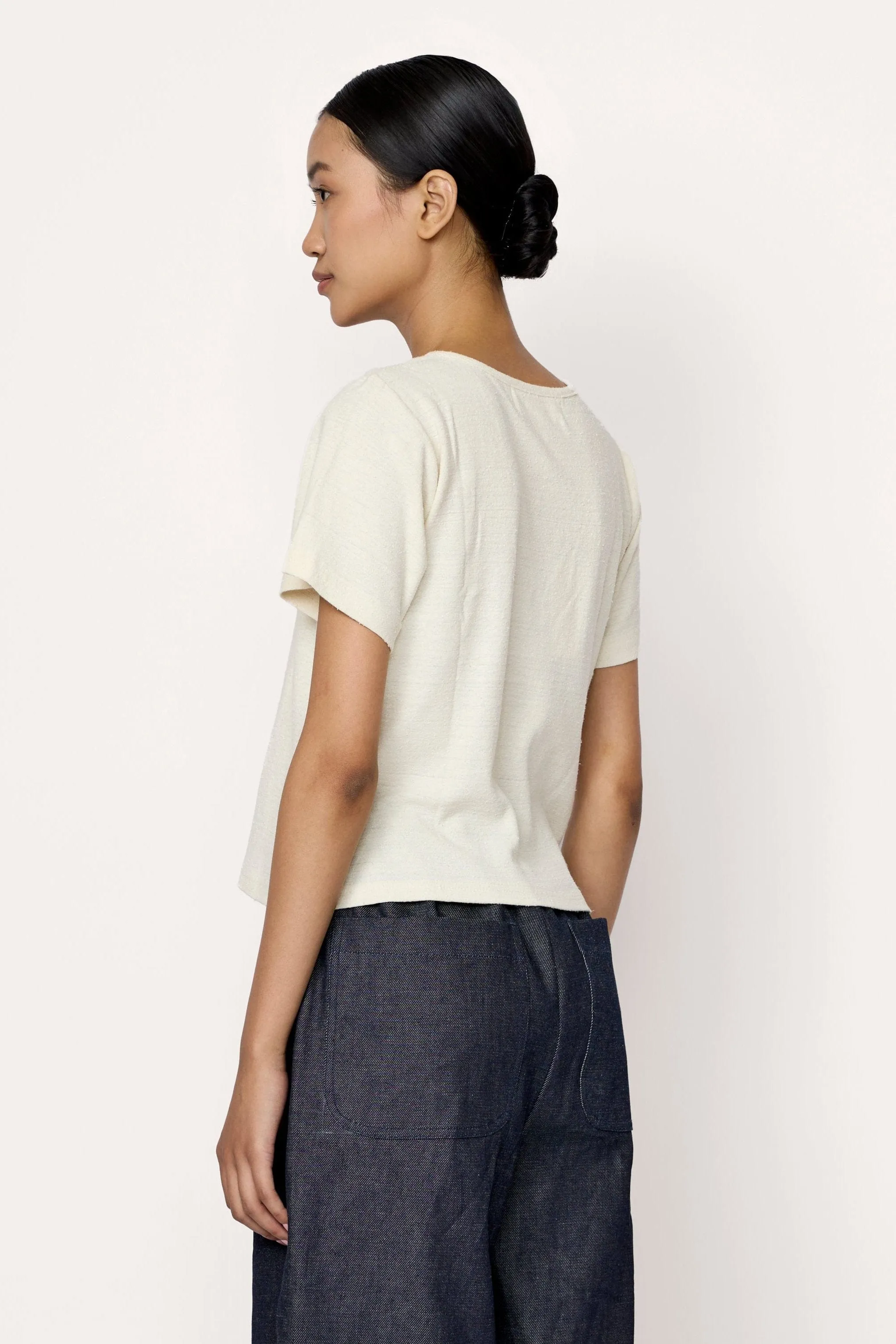 Cropped Crew T-Shirt - Ivory