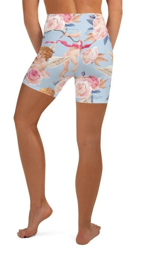 Cute Cupid Yoga Shorts