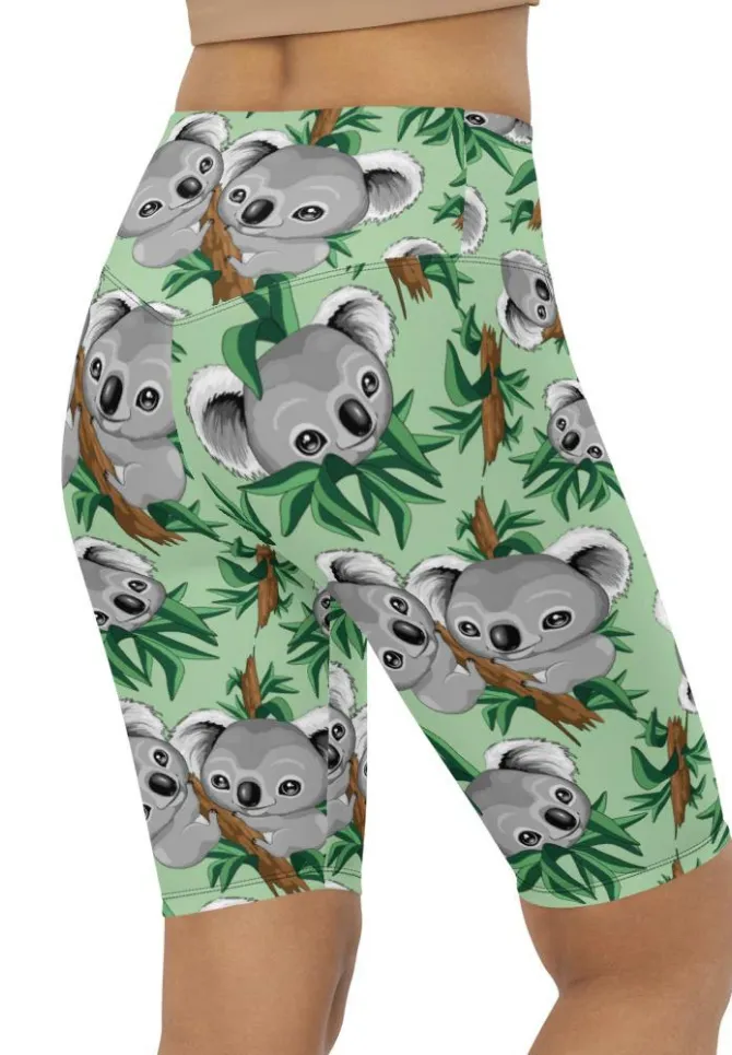 Cute Koala Biker Shorts